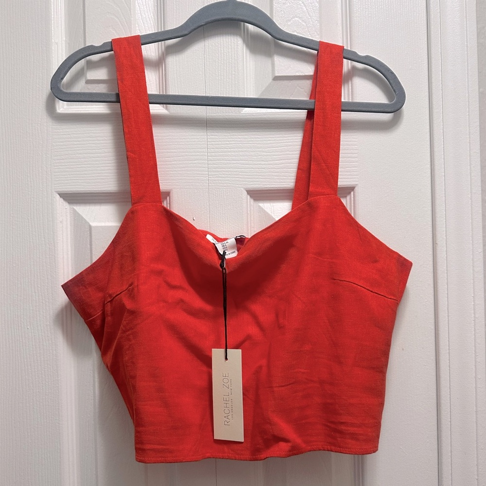 Rachel Zoe Linen Crop Top - NWT